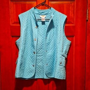 Talbot's vest light blue large/x large.